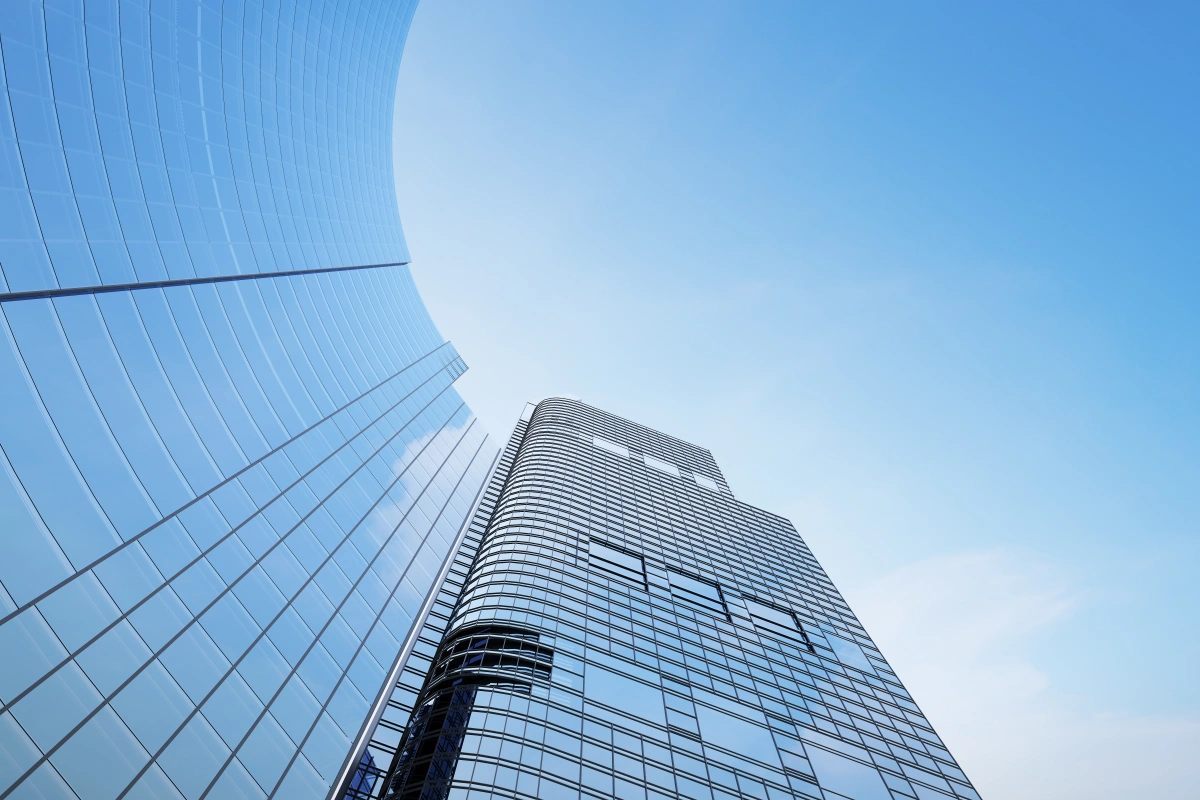 Modern office buildings